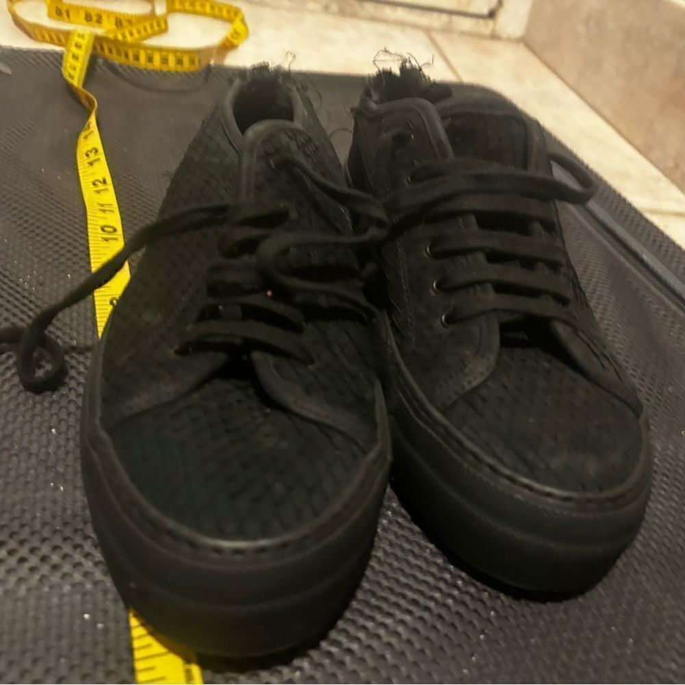 Woman by Common Projects rare sneakers logo shoes scale design tennis shoes